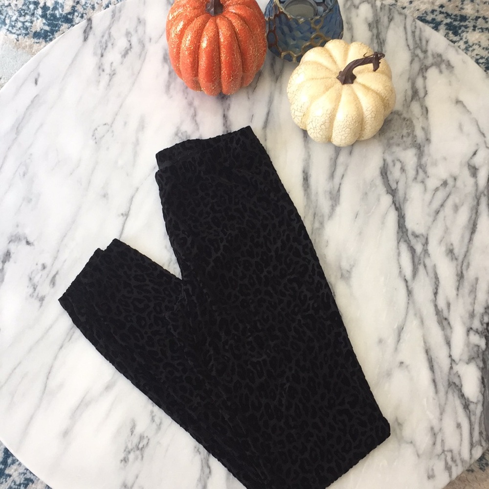 Black Animal Print Leggings